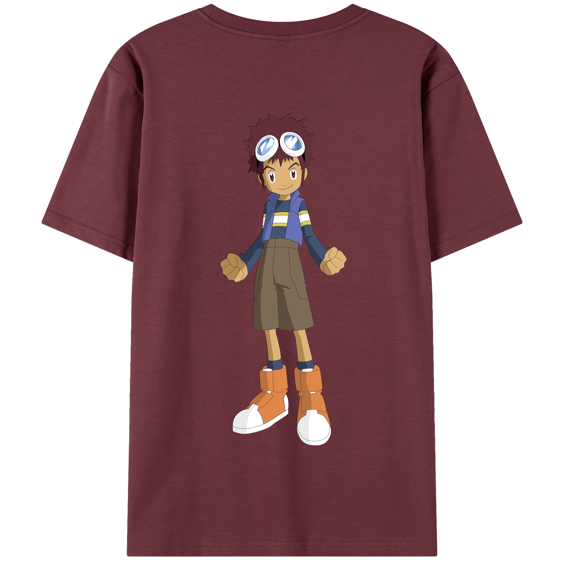 （画像用） Digimon デジタルモンスター/デジモン 綿100％半袖Tシャツ（背面プリント）